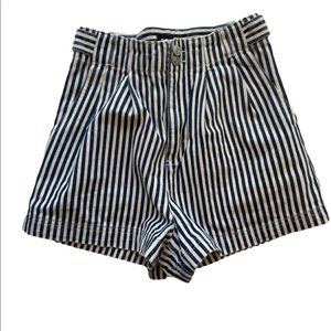 BDG URban Outfitters Nordstrom elastic waist striped shorts W25 denim